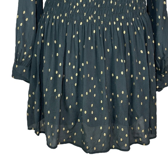 Velvet by Graham & Spencer Felicity Long Sleeve Boho Dress Charcoal Women S NWOT - Picture 8 of 10